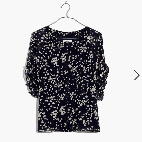 Madewell Memento Ruffle-Sleeve Top - Picture 5 of 10